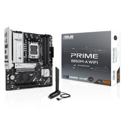 ASUS PRIME B850M-A WIFI Micro ATX AM5 Motherboard DDR5 PCIe 5.0 WiFi 6E ASUS PRIME B850M-A WIFI Micro ATX AM5 Motherboard DDR5 PCIe 5.0 WiFi 6E